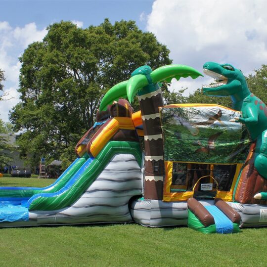 Jurassic Dinosaur Bounce House and Slide Combo