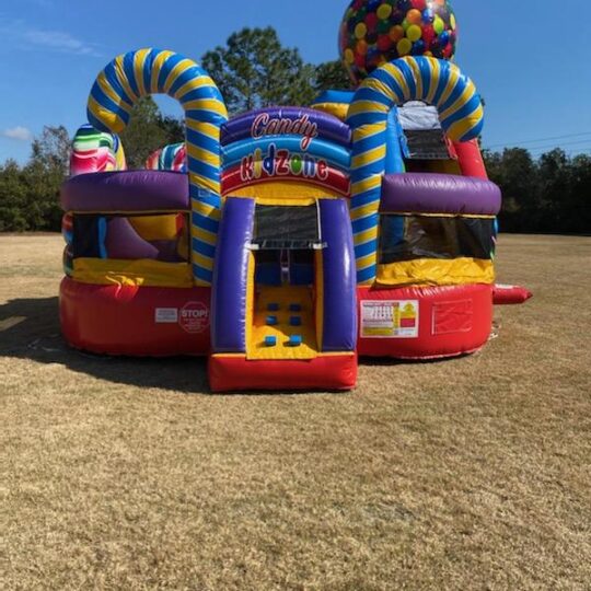 Candy Kidzone Bounce House and Slide