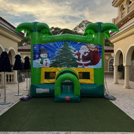 Christmas Palm Trees Bounce House
